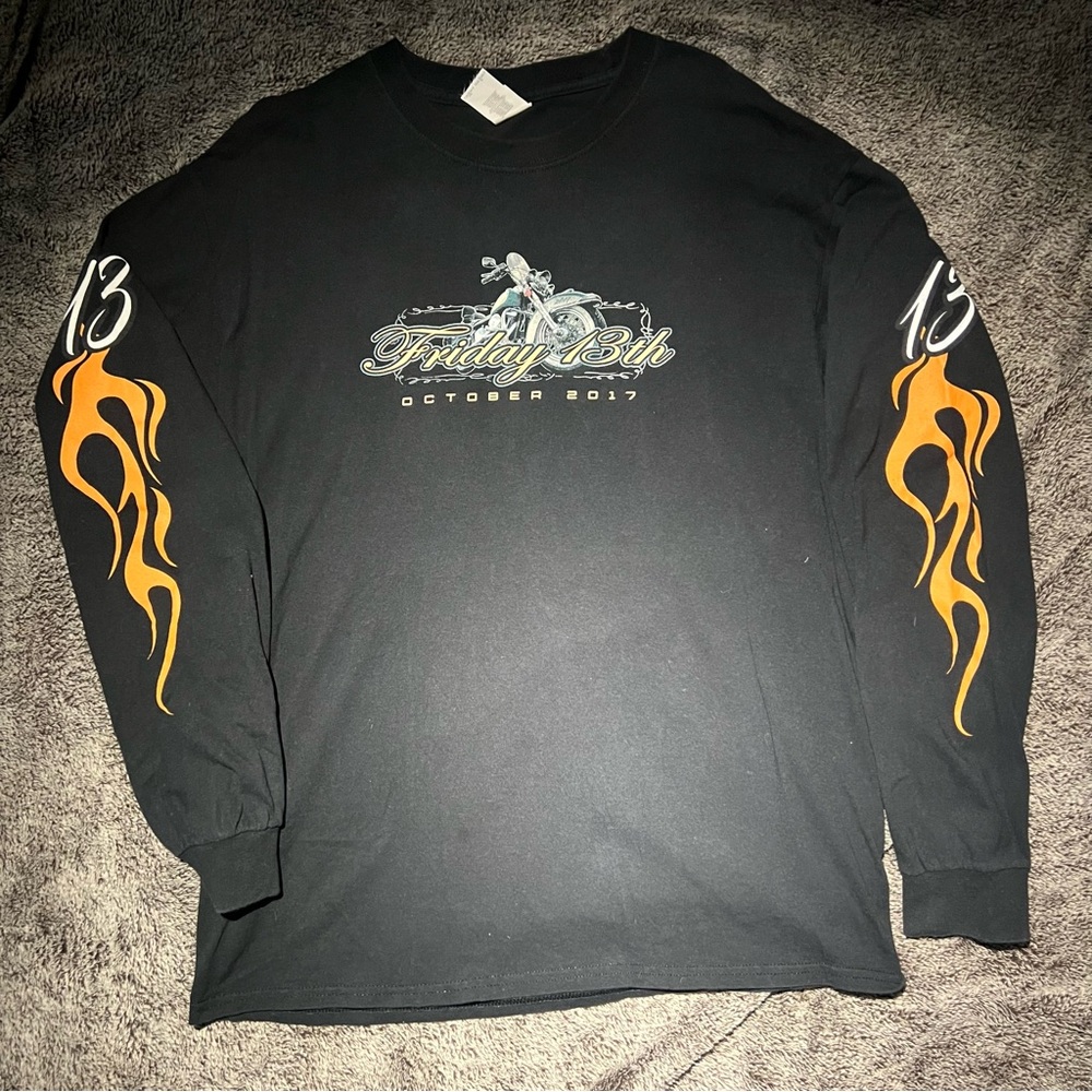 Friday the 13th flame long sleeve